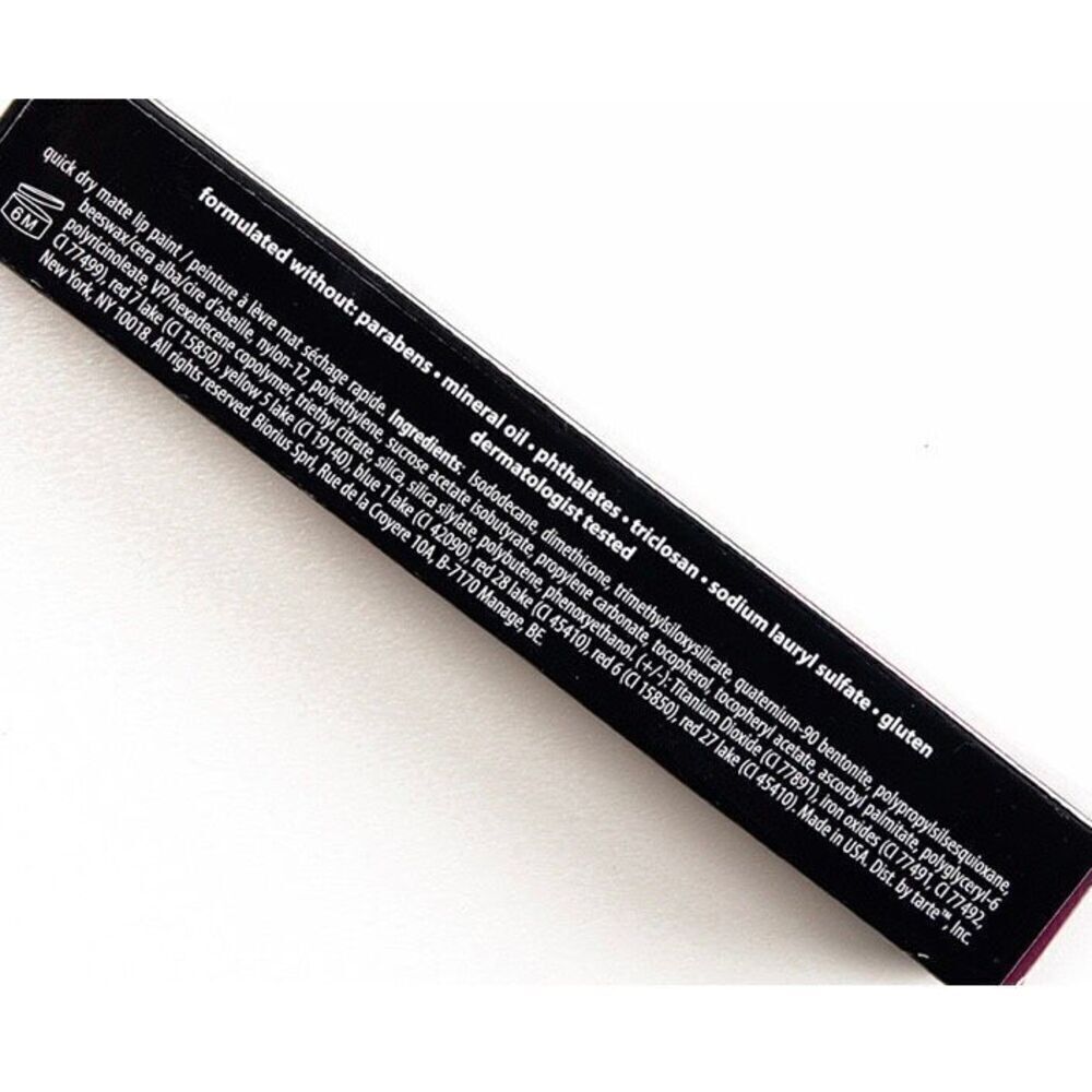 TARTE - 🎉HP🎉NWT - Tarteist Quick Dry Matte Lip Paint/Acid Wash (very dark berry) - Picture 15 of 16